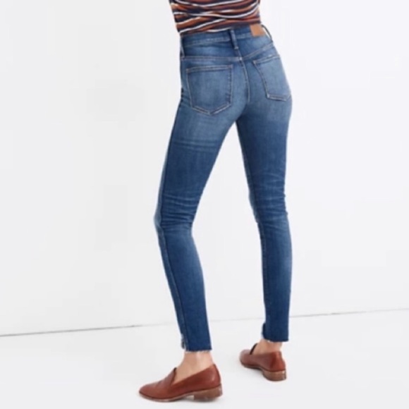 MADEWELL SKINNY SKINNY DISTRESSED JEANS SIZE 27 - Picture 3 of 8